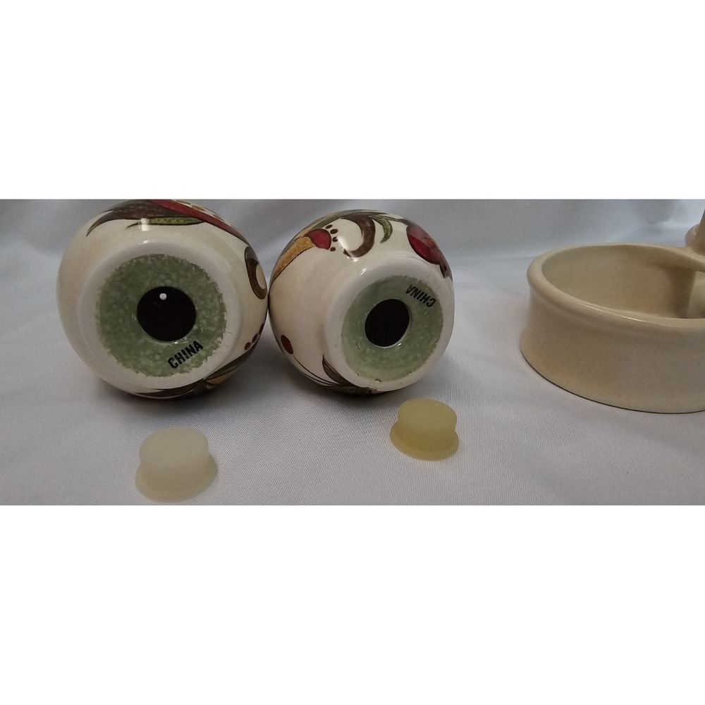 Pier 1 Imports Discontinued Salt & Pepper Shaker Set Carynthum Earthenware - Picture 10 of 15